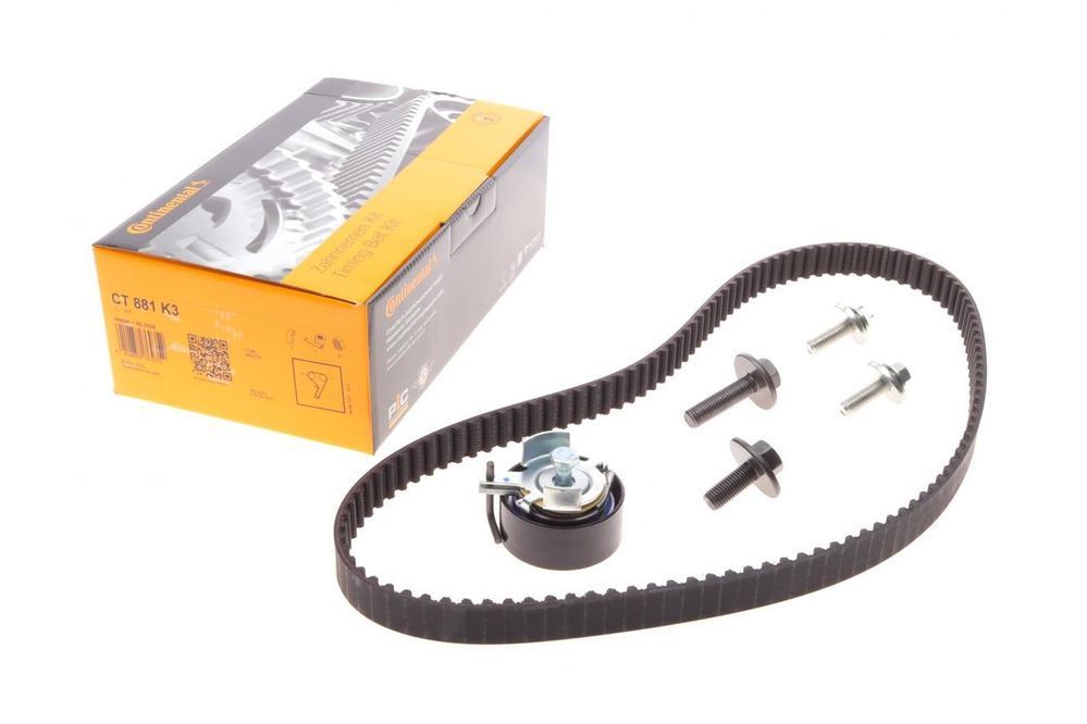 Комплект ременя ГРМ Ford Mondeo Focus 1.4 1.6i 03- Volvo C30 S40 V50 1.6 05-12 (22x117z) (Contitech CT881K3) CT881K3 фото