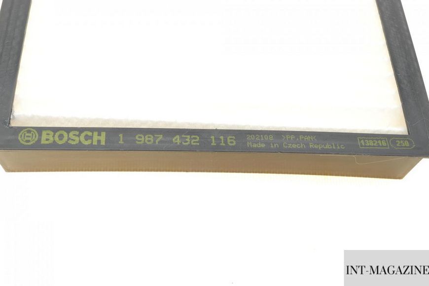 Фільтр салону Bosch 1987432116 Land Rover Freelander 1.8 2.0 2.5 98-06 BO 1987432116 фото