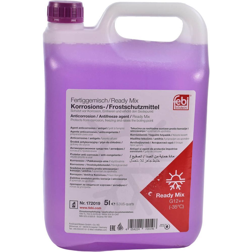 Антифриз фіолетовий готовий FEBI Readymix G12++ MB325.5/MB325.6 (172019) 5л 172019 фото