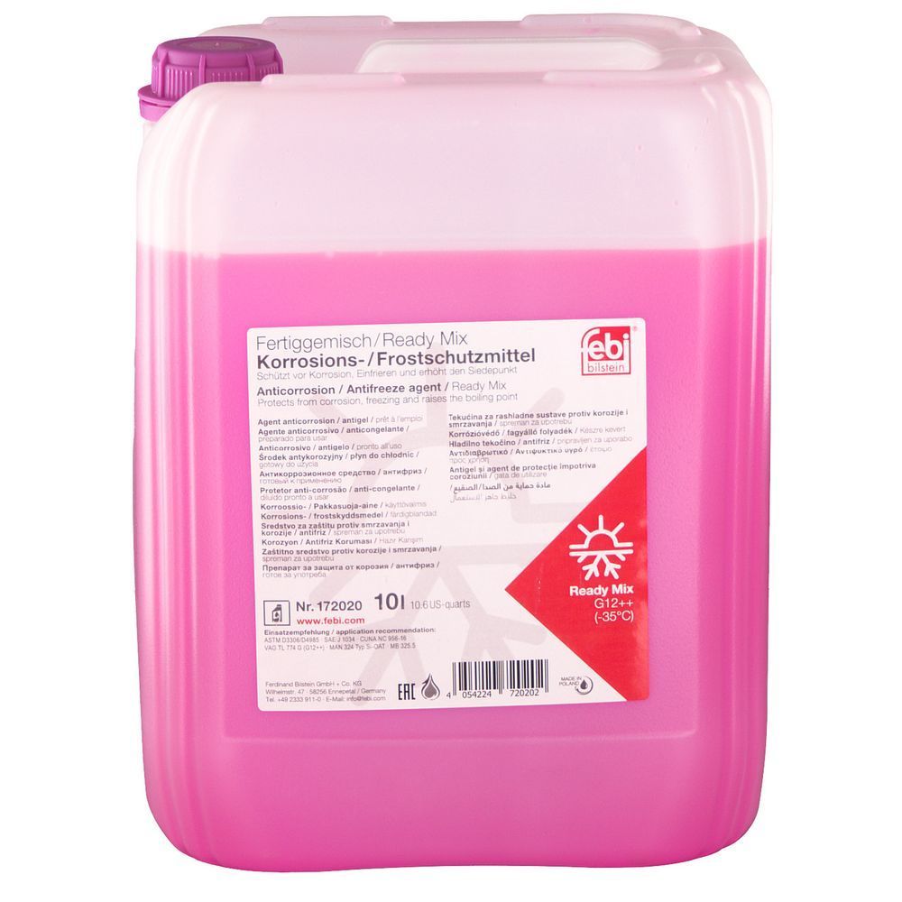 Антифриз фіолетовий готовий FEBI Readymix G12++ MB325.5/MB325.6 (172020) 10л 172020 фото