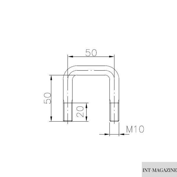Элемент крепления груза борта прицепа Winterhoff ZBF 20-PO 50х50 мм (1860041) 1860041 фото