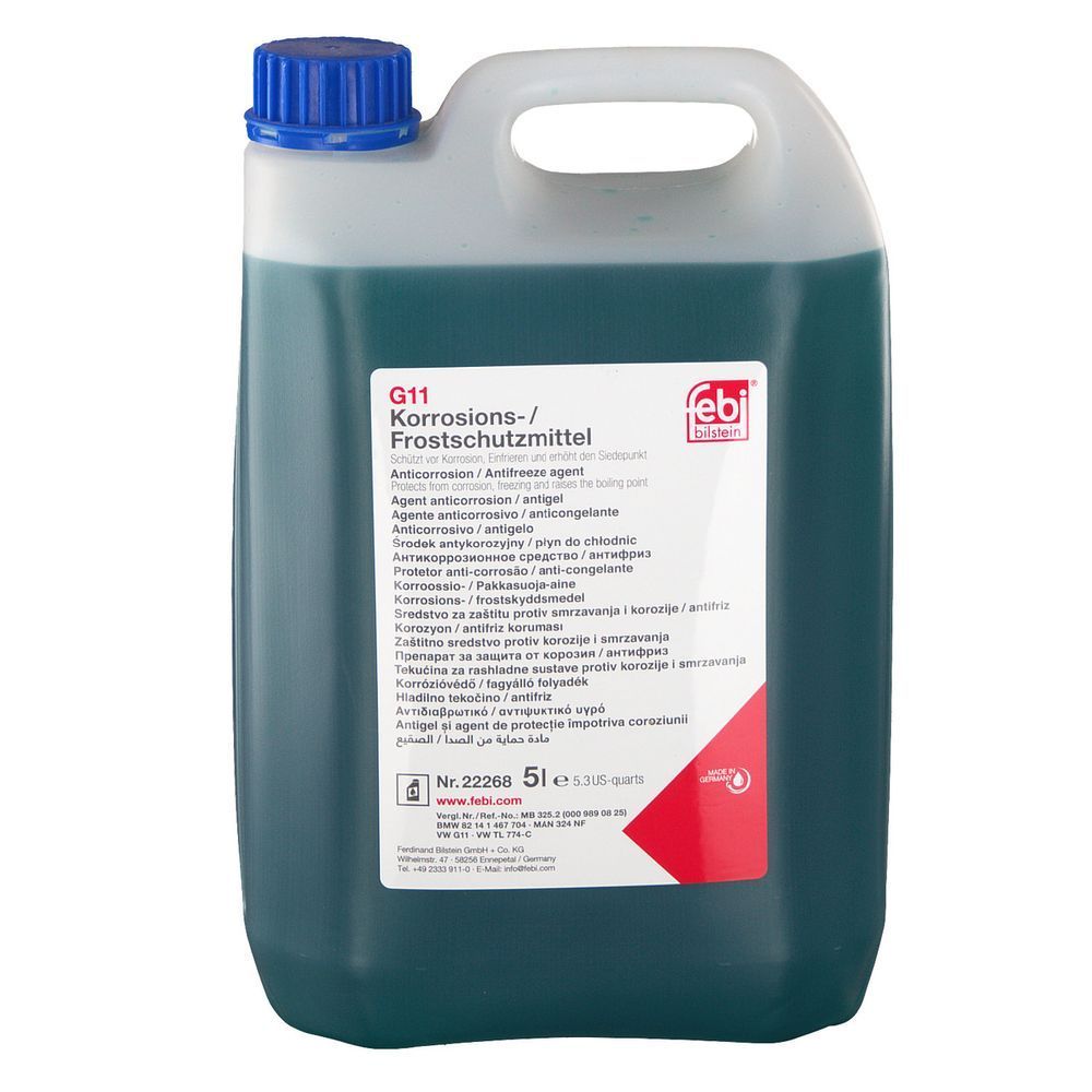 Антифриз синій концентрат FEBI G11 MB325.0/325.2 (22268) 5л 22268 фото