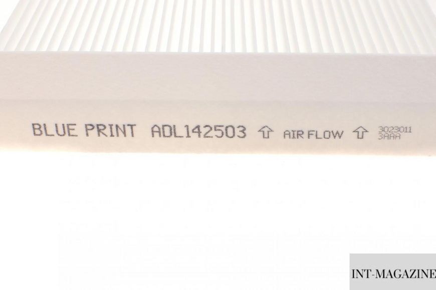 Фільтр салону Blue Print ADL142503 (Fiat Lancia) ADL142503 фото