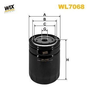 Фільтр масляний WIX WL7068 (Aro Audi Multicar Rover Seat Volvo Volkswagen) WL7068WIX фото