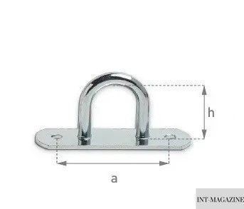 Скоба бортовая для тента h-30 мм (Цинк) (1810330120) 1810330120 фото