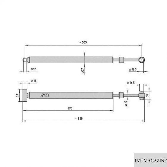 Амортизатор тормоза наката 251S, ось 1500-2600 кг (370589) 370589 фото