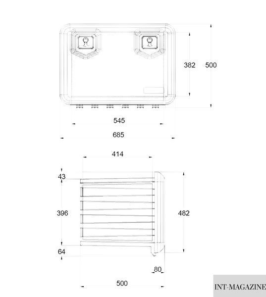 Ящик для инструментов Daken Arka 685x500x500 мм объем 109 л (1001100011) 1001100011 фото