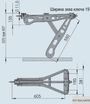 Опорная стойка для прицепа AL-KO винтовая 1250 кг (1221694) 1221694 фото