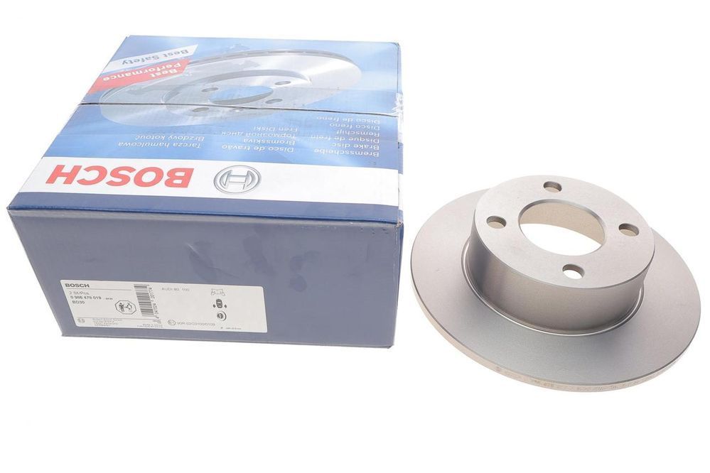 Гальмівний диск задній Audi 80 86-96/Audi 90 84-91/Audi 100 82-90 (245x10) Bosch 0986478019 BO 0986478019 фото