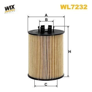 Фільтр масляний WIX WL7232 (Opel Agila, Astra G, Astra H, Combo, Corsa B/C/D, Meriva A, Tigra) WL7232WIX фото