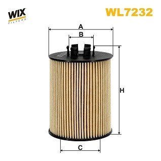 Фильтр масляный WIX WL7232 (Opel Agila, Astra G, Astra H, Combo, Corsa B/C/D, Meriva A, Tigra) WL7232WIX фото
