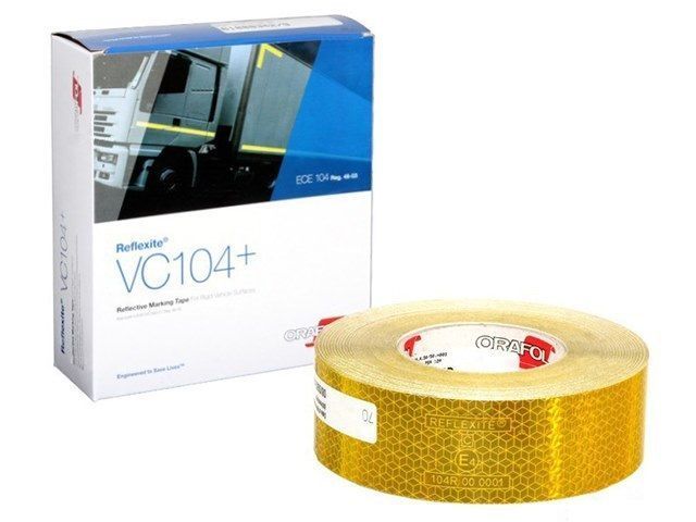 Світловідбиваюча стрічка для твердої поверхні (жовта) ORAFOL VC104+ (2500900001-2) 2500900001-2 фото