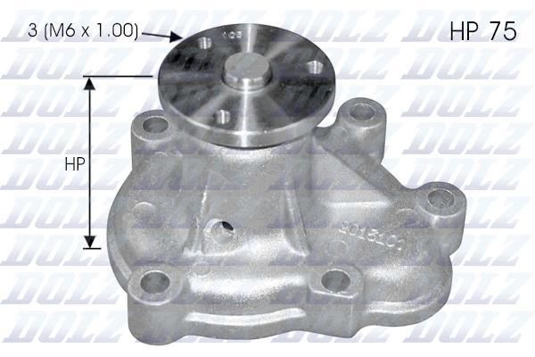 Dolz O142 Помпа водяна насос Chevrolet Cruze, Trax; Opel Astra G, Astra H, Astra H GTC, Astra J, Astra J Sports Tourer O142 фото