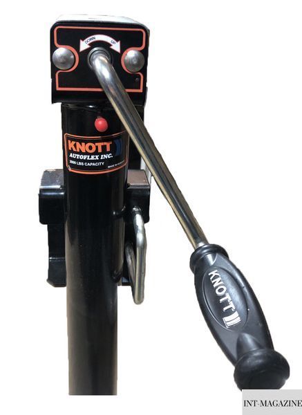 Гвинтова поворотна опорна стійка Knott Autoflex TTL 57 з хомутом 1000 кг (6d7907.001) 6d7907.001 фото