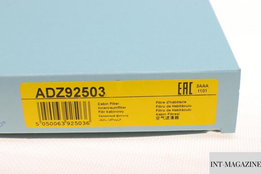 Фільтр салону Blue Print ADZ92503 (Opel) ADZ92503 фото