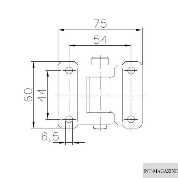 Петля борта причепа Winterhoff BSCH 30-3 довжина 75 мм (1860109) 1860109 фото