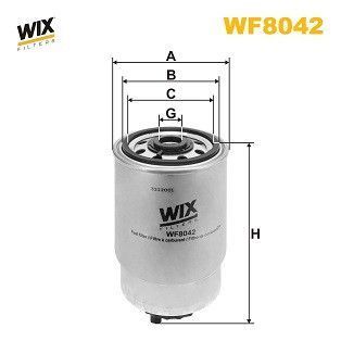 Фильтр топливный WIX WF8042 (Alfa romeo Andoria Aro Audi Case ih Citroen Daf Daihatsu Deutz fahr Fiat Fiat) WF8042WIX фото