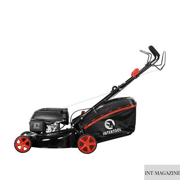 Газонокосилка бензиновая 4.9HP, 3.6кВт, ширина среза 508мм, самоходная, функция мульчирования INTERTOOL LM-6050 LM-6050 фото