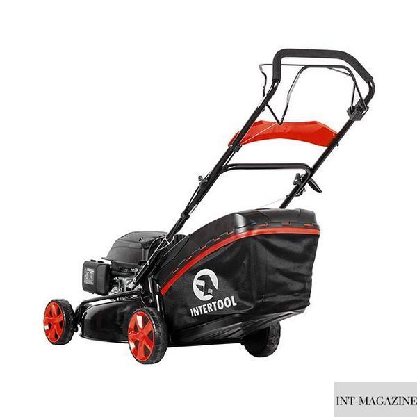 Газонокосилка бензиновая 4.9HP, 3.6кВт, ширина среза 508мм, самоходная, функция мульчирования INTERTOOL LM-6050 LM-6050 фото