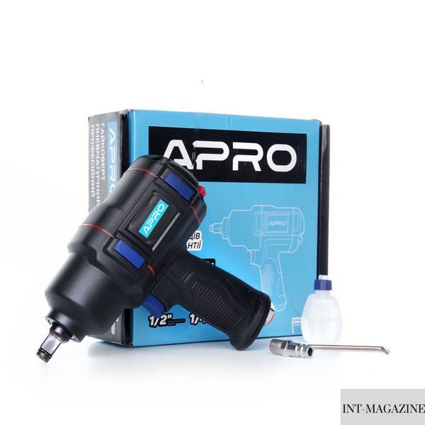Гайковерт пневматический профессиональный 1/2' 870 Нм 212 л/мин APRO (850124) 850124 фото
