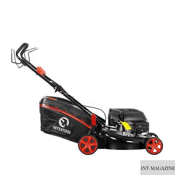 Газонокосилка бензиновая 4.9HP, 3.6кВт, ширина среза 508мм, самоходная, функция мульчирования INTERTOOL LM-6050 LM-6050 фото