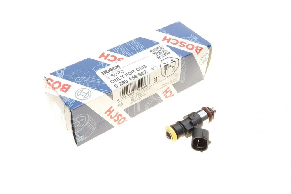 Форсунка паливна Volkswagen Caddy 2.0 06-15 1.4TGI 15- Passat 1.4TSI 10-14 (CNG) (Bosch 0280158862) 0280158862 фото