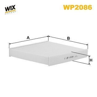 Фільтр салона WIX WP2086 (Audi Seat Skoda Volkswagen) WP2086WIX фото