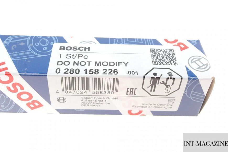 Форсунка паливна Renault Trafic 2.0 16V 06- Megane Scenic 1.6-2.0 99-09 (Bosch 0280158226) 0280158226 фото
