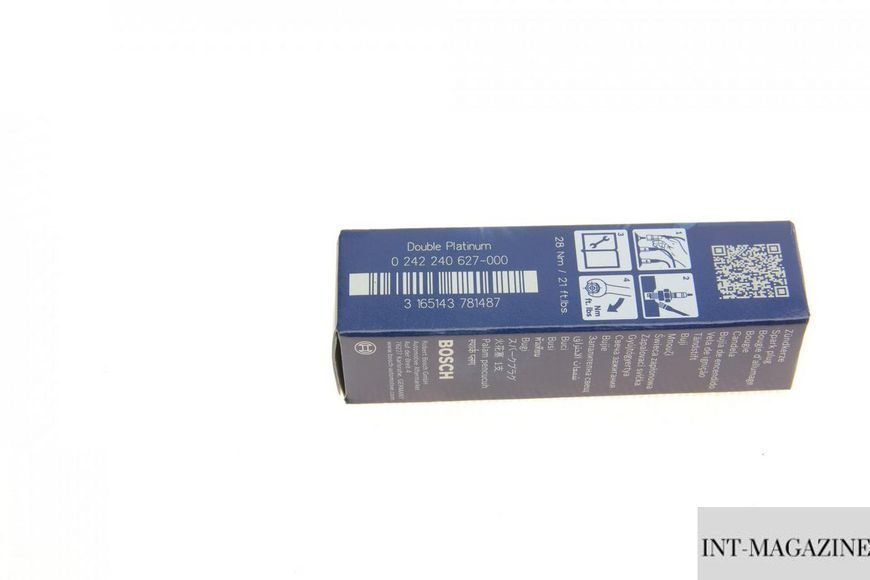 Платинова свічка запалювання Bosch 0242240627 (1 електрод) BO 0242240627 фото