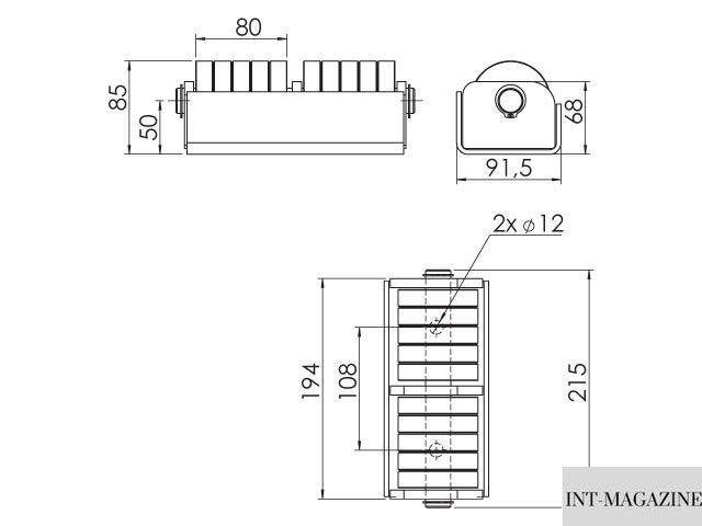 Буфер роликовый 215х91х85 (Сталь\Резина, Турция) (2202821000) 2202821000 фото
