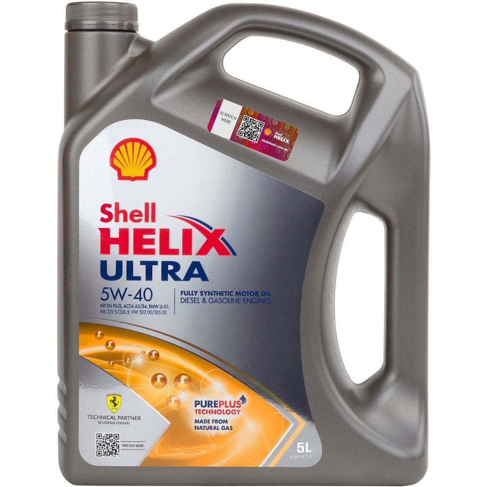 Моторна олива Shell Helix Ultra 5W-40, 5 л ТОВ-У512784 фото