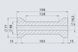 Ролик кільовий причепа AL-KO L=198 мм D=77/16.5 резина (360710) 360710 фото 4