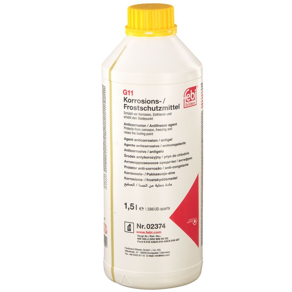 Антифриз жовтий концентрат FEBI G11 MB 325.2 (02374) 1,5л 02374 фото