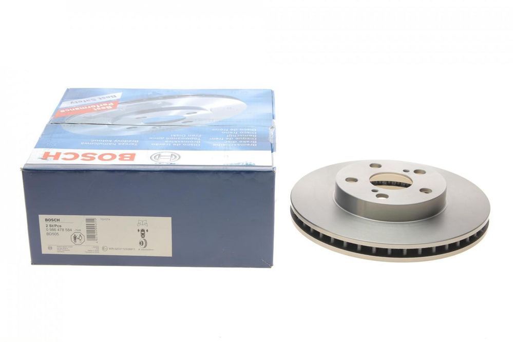 Гальмівний диск передній Toyota Carina 92-97 (255x25) вентильований Bosch 0986478584 BO 0986478584 фото