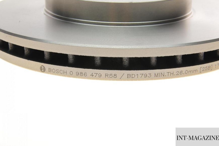 Гальмівний диск передній Toyota Camry 2.2-3.0 91-06 (274.8x28) Bosch 0986479R58 BO 0986479R58 фото