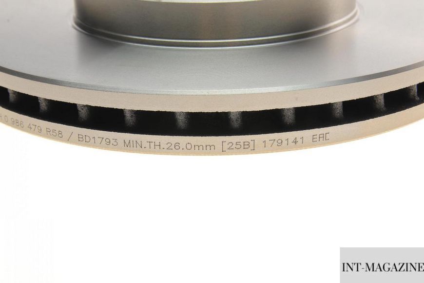 Гальмівний диск передній Toyota Camry 2.2-3.0 91-06 (274.8x28) Bosch 0986479R58 BO 0986479R58 фото