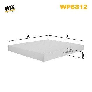 Фільтр салона WIX WP6812 (Audi Seat Skoda Volkswagen) WP6812WIX фото