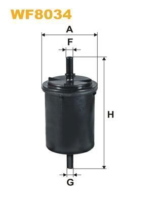 Фильтр топливный WIX WF8034 (Aro Citroen Dacia Ds Fiat Lancia Nissan Opel Peugeot Renault Smart Zastava) WF8034WIX фото