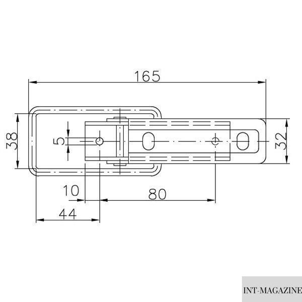 Замок бортовий причепа Winterhoff BV 10-2 довжина 165 мм (1860023) 1860023 фото